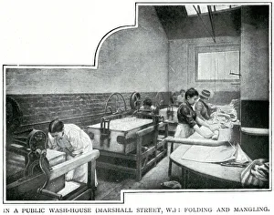 Public laundries, Marshall Street, London 1900 Public laundries, Marshall Street, London 1900