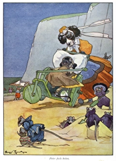 Pug Peter -- convalescing at the seaside Pug Peter -- convalescing at the seaside