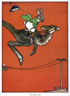 Pug Peter -- rabbit riding a kangaroo Pug Peter -- rabbit riding a kangaroo