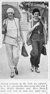 Pyjama wear at the Venice Lido, 1927 Pyjama wear at the Venice Lido, 1927