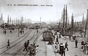 Quai Chanzy, Boulogne-sur-Mer, northern France Quai Chanzy, Boulogne-sur-Mer, northern France