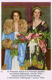 Queen Astrid of Belgium with Princess Martha Queen Astrid of Belgium with Princess Martha