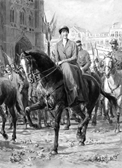 Queen Elisabeth of Belgium on horseback Queen Elisabeth of Belgium on horseback