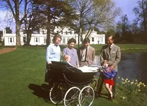 Queen Elizabeth II and family at Frogmore, 1965