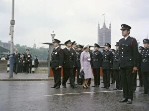 Images Dated 31st May 1977: Queen Elizabeth II and Prince Philip visiting Lambeth HQ