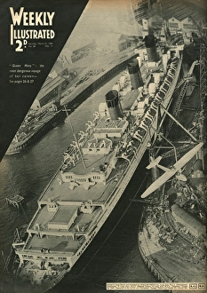 Queen Mary Ocean Liner, ready for travel to Greenock Queen Mary Ocean Liner, ready for travel to Greenock