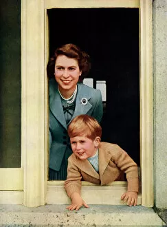 King Charles Collection: The Queen and Prince Charles