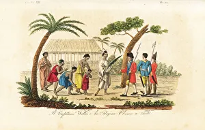 Queen Purea of Tahiti surrendering to Tobias Queen Purea of Tahiti surrendering to Tobias
