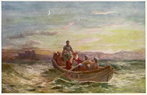 <b class=qtipBold><figcaption>Queen of Scots Escapes</figcaption></b><br>Mary Queen of Scots escapes from Loch Leven Castle in a rowing boat<br><em>© Mary Evans Picture Library</em> Queen of Scots Escapes