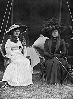 Queen of Spain and Duchess of Westminster at Eaton Hall Queen of Spain and Duchess of Westminster at Eaton Hall