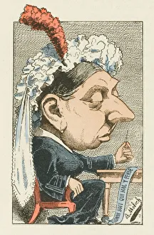 <b class=qtipBold><figcaption>Queen Vic/Trombinoscope</figcaption></b><br>Queen Victoria Cartoon.<br><em>© Mary Evans Picture Library</em> Queen Vic/Trombinoscope