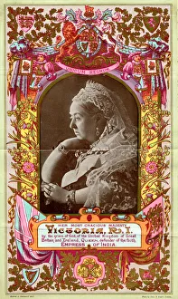 <b class=qtipBold><figcaption>Queen Victoria</figcaption></b><br>Queen Victoria decorated portrait, 1897 Date: 1897<br><em>© Mary Evans / National Archives</em> Queen Victoria