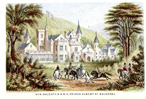 Queen Victoria and Prince Albert at Balmoral, Scotland Queen Victoria and Prince Albert at Balmoral, Scotland