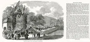 Majesty Gallery: Queen Victoria visits maritime centre, Dartmouth in 1856. Date: 1856