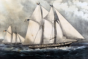 Sailing Ships Gallery: The Race for the Queens Cup