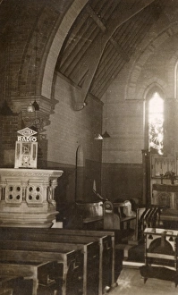 Radio set up in Castleford church, Yorkshire Radio set up in Castleford church, Yorkshire