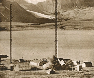 Radio station demolished at Spitzbergen, Norway Radio station demolished at Spitzbergen, Norway