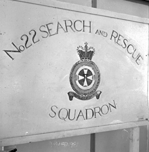 RAF 22 Squadron Search and Rescue sign RAF 22 Squadron Search and Rescue sign