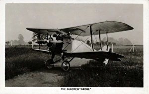 RAF Gloster Grebe Biplane, Made at Cheltenham, England RAF Gloster Grebe Biplane, Made at Cheltenham, England