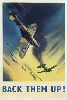 Ww Ii Gallery: RAF Poster, Back Them Up! WW2