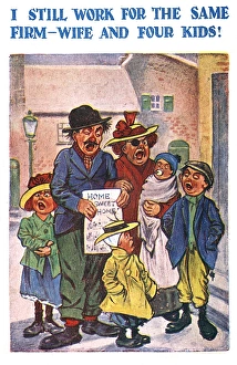 Ragged British Family Carol Singing - Christmas Ragged British Family Carol Singing - Christmas