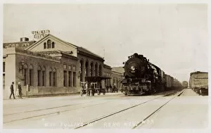 Railroad Gallery: Railroad depot and train, Reno, Nevada, USA