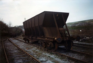 Railway Bogie Hopper Wagon, Tunstead Quarry, Derbyshire Railway Bogie Hopper Wagon, Tunstead Quarry, Derbyshire