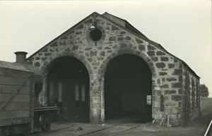 Railway Engine Shed, Tain, Ross & Cromarty, Scotland. Date: 1960s Railway Engine Shed, Tain, Ross & Cromarty, Scotland. Date: 1960s