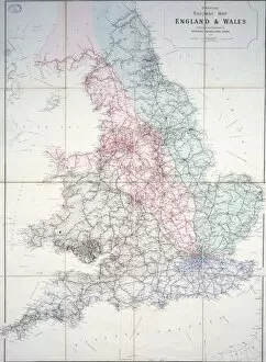 National Archives Collection: Railway map of Britain