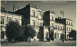 Railway station building, Liepaja, Western Latvia Railway station building, Liepaja, Western Latvia