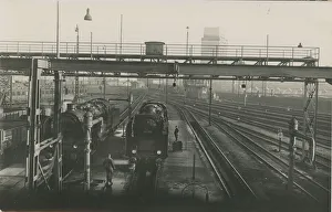Railway Station - Depot, Cologne - Koln, North Rhine-Westphalia, Germany. Date: 1930s Railway Station - Depot, Cologne - Koln, North Rhine-Westphalia, Germany. Date: 1930s