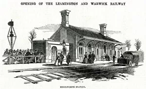 Images Dated 17th September 2019: Railway station at Kenilworth, Warwickshire 1844