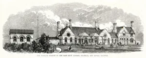 Railway station at Margate, Kent 1864 Railway station at Margate, Kent 1864