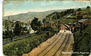 Railway Station, Ripponden, Yorkshire Railway Station, Ripponden, Yorkshire