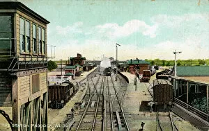1908 Gallery: The Railway Station & Signal Box, Paddock Wood, Kent