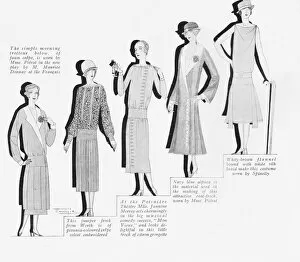 Current Gallery: A range of current French fashions, 1925