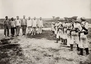 Range party, HMS Blenheim, Weihaiwei, China Range party, HMS Blenheim, Weihaiwei, China