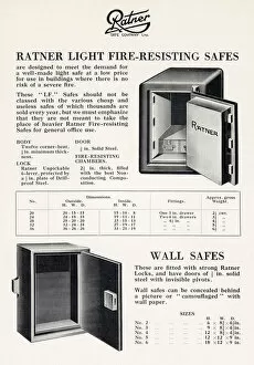 Boxes Gallery: Ratner fire-resisting safes and wall safes