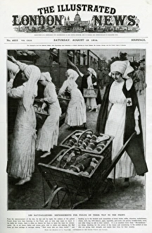 Ravitailleuses delivering bread and comforts to soldiers Ravitailleuses delivering bread and comforts to soldiers