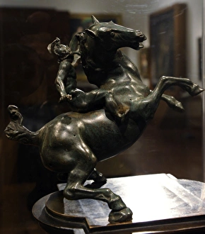 The Rearing Horse and Mounted Warrior. Bronze. 16th century The Rearing Horse and Mounted Warrior. Bronze. 16th century