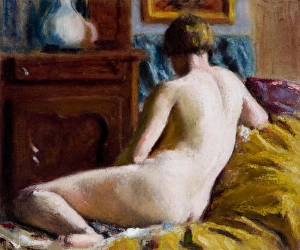 <b class=qtipBold><figcaption>Reclining Nude</figcaption></b><br>Reclining Nude (c.1906). O'Conor, Roderic 1860-1940. Date: 1906 (circa)<br><em>© National Museums NI / MARY EVANS</em> Reclining Nude