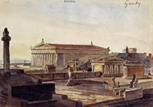 Pictures Now Collection: Reconstruction of the Mystic Temple of Ceres in Eleusis 1812 Date: 1812