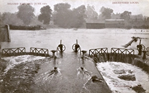 Record Rainfall - flooding at Brentford Docks Record Rainfall - flooding at Brentford Docks