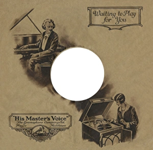 Record sleeve, 1920s Record sleeve, 1920s