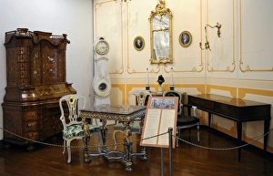 Recreation room. Decor and rococo furniture Recreation room. Decor and rococo furniture