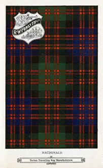 Red, Blue, Green and Black MacDonald Tartan Red, Blue, Green and Black MacDonald Tartan