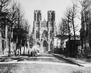Reims Cathedral, France, restored after WW1 Reims Cathedral, France, restored after WW1