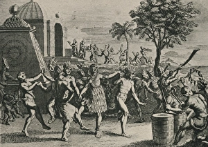 1723 Gallery: Rejouissances des mexicains, au commencement du