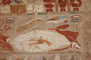 Relief depicting food placed in the table of offerings to th Relief depicting food placed in the table of offerings to th