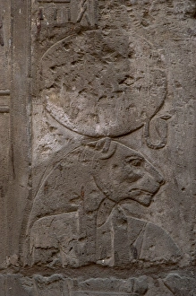 Luxor Gallery: Relief depicting Sekhmet, goddess of war